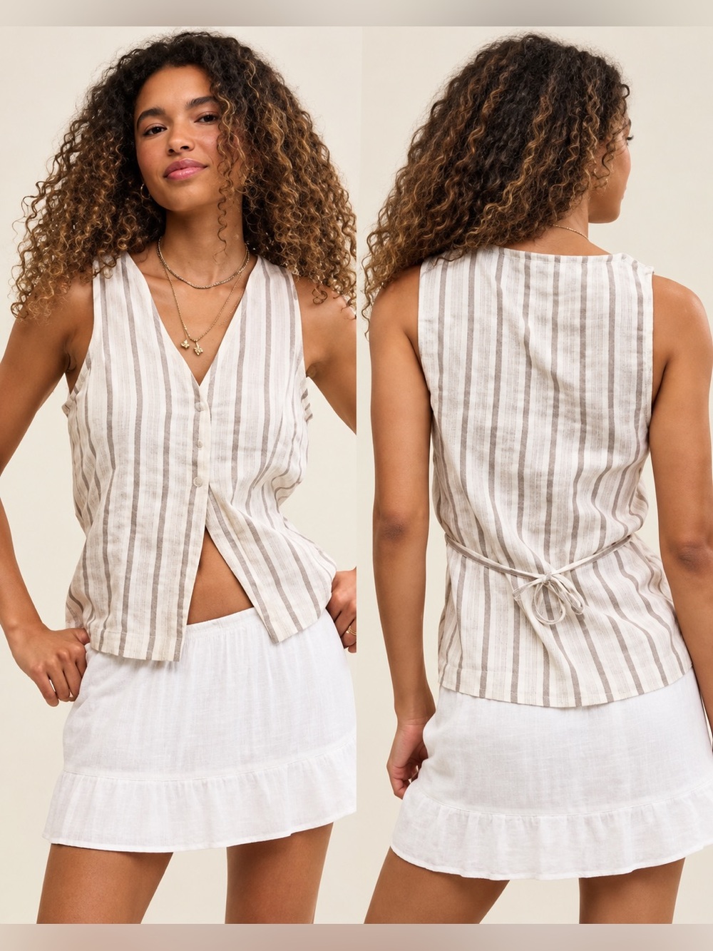 aerie Day-Off Vest and Shorts 2-Piece Set